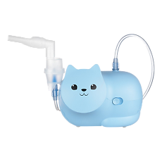 Купить Ингалятор Omron Neko Kat (KRU) компрессорный детский голубой 1 шт цена