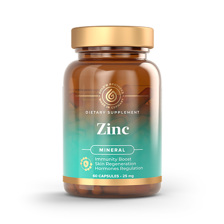 Gold'n Apotheka Zinc 25 mg/Цинк 25 мг капсулы массой 0,45 г 60 шт