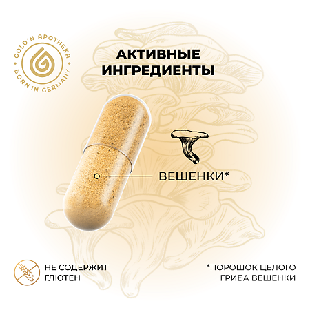 Gold'n Apotheka Immunoglukan/Иммуноглюкан капсулы массой 0,35 г 60 шт