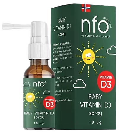 NFO Baby Детский Витамин Д3/Vitamin D3 спрей фл 20 мл 1 шт