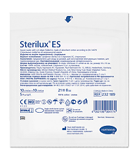 Купить Салфетки Стерилюкс ЕС/Sterilux ES стерильные 21 нить 8 слоев 10 х 10 см 5 шт цена