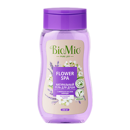 БиоМио (BioMio) Bio Shower Натуральный гель для душа с эфирным маслом лаванды Flower SPA 250 мл 1 шт