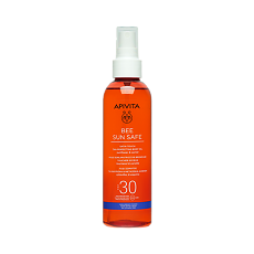 Купить Apivita Bee Sun Safe Шелковистое масло для тела усиливающее и продлевающее загар спрей SPF30 200 мл 1 шт цена