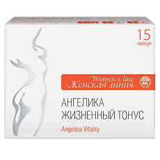 Купить Ангелика Жизненный Тонус серии Женская линия (Women's Line) капсулы массой 0,5 г 15 шт цена