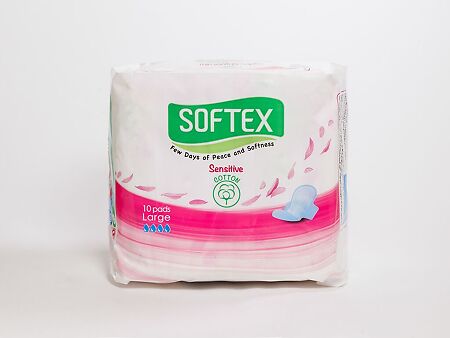 Прокладки гигиенические Softex Sensitive Cotton L 10 шт