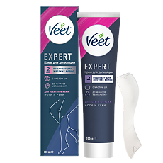 Купить Veet Expert Крем для депиляции для всех типов кожи 200 мл 1 шт цена