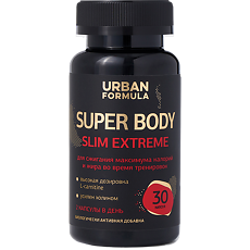 Купить Urban Formula Super Body Slim Extreme L-Карнитин Холин/L-Carnitine Choline капсулы массой 870 мг 30 шт цена