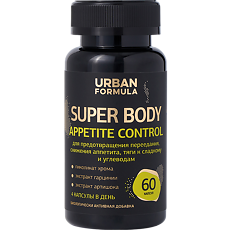 Купить Urban Formula Super Body Appetite Control/ Аппетит Контроль капсулы массой 400 мг 60 шт цена
