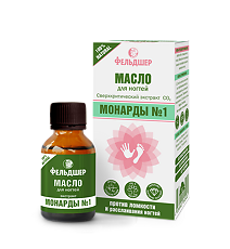 Купить Фельдшер Масло для ногтей экстракт Монарды №1 против ломкости и расслаивания ногтей 25 мл 1 шт цена