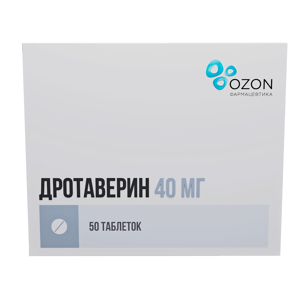 Дротаверин таблетки 40 мг 50 шт - , цена и отзывы, Дротаверин .