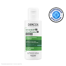 Купить Vichy Dercos DS Шампунь интенсивный против перхоти  для нормальных и жирных волос 75 мл 1 шт цена