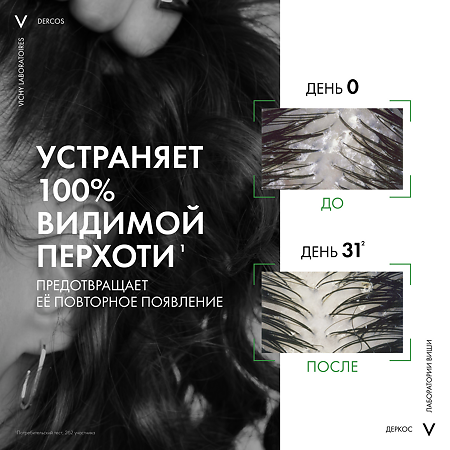 Vichy Dercos DS Шампунь интенсивный против перхоти  для нормальных и жирных волос 75 мл 1 шт
