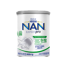 Купить NAN ExpertPro Cухая кисломолочная смесь с 0-12 мес 400 г 1 шт цена