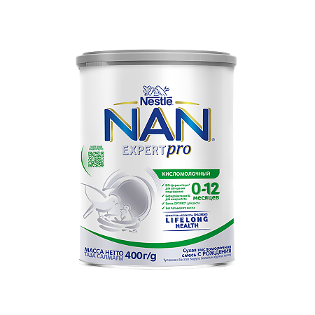 NAN 1 Кисломолочный сухая смесь с 0-12 мес 400 г 1 шт