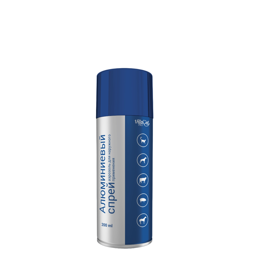 Алюминиевый спрей Vitavet PRO (ВЕТ) аэрозоль для наружного применения ...