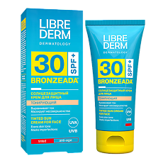 Купить Либридерм (Librederm) Bronzeada Солнцезащитный тонирующий крем для лица SPF30 50 мл 1 шт цена