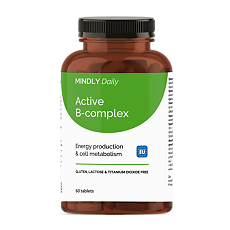 Купить MINDLY Daily Витамины В6+В9+В12/Active B-Complex таблетки массой 300 мг 60 шт цена