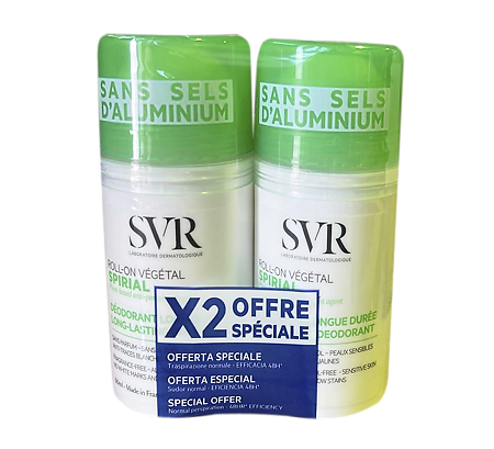 SVR Спириал/Spirial Vegetal Дезодорант-антиперспирант растительный 50 мл 2 шт