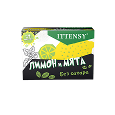Изображение товара ИТТЕНСИ со вкусом Лимона и Мяты пастилки для рассасывания массой 2,5 г без сахара 24 шт