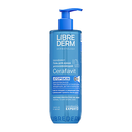 Изображение товара Либридерм (Librederm) Cerafavit Успокаивающий гель для душа с защитными свойствами для чувствительной кожи 400 мл 1 шт