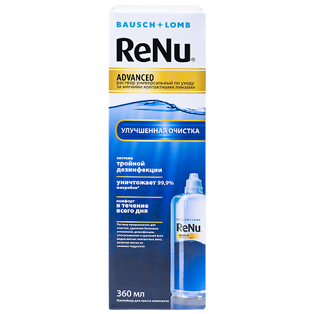 Renu Advanced раствор для линз универсальный 360 мл 1 шт
