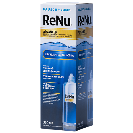 Renu Advanced раствор для линз универсальный 360 мл 1 шт