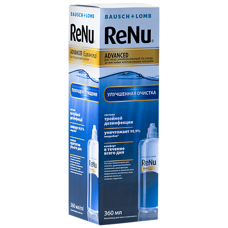 Renu Advanced раствор для линз универсальный 360 мл 1 шт