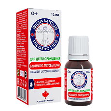 Изображение товара БиоАмикус Лактобактерии в каплях / BioAmicus Lactobacillus dropsдля детей 0+ фл 10 мл 1 шт