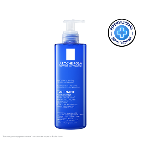 Изображение товара La Roche-Posay Toleriane Гель-пенка очищающая для лица двойного действия 400 мл 1 шт