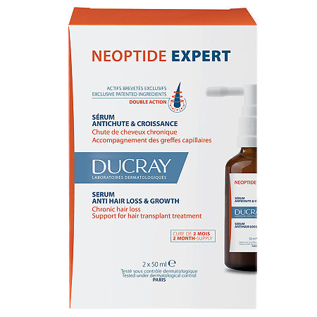 Ducray Neoptide Expert Укрепляющая сыворотка придающая плотность волосам 50 мл 2 шт