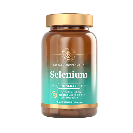 Gold'n Apotheka Selenium 100 mcg/Селен 100 мкг капсулы массой 600 мг 120 шт