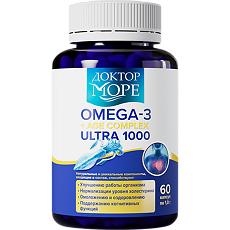 Купить Доктор Море Omega-3+AGE Ultra 1000 капсулы по 1000 мг 60 шт цена