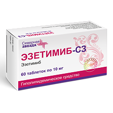 Купить Эзетимиб-СЗ таблетки 10 мг 60 шт цена