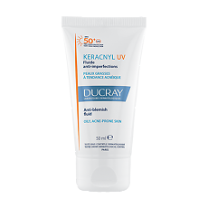 Купить Ducray Keracnyl UV 50+ Флюид для жирной кожи SPF50+ 50 мл 1 шт цена