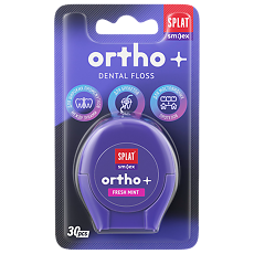 Купить Splat Объемная ортодонтическая зубная нить Smilex ortho+ со вкусом мяты 1 шт цена