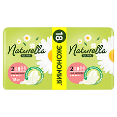 Изображение товара Naturella Ultra Прокладки ароматизированные Camomile Normal Plus Duo 18 шт