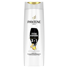 Изображение товара Pantene Шампунь 3в1 Густые и Крепкие для тонких и ослабленных волос 360 мл 1 шт