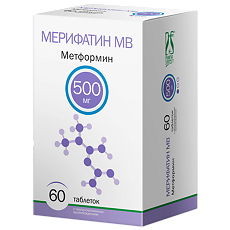 Изображение товара Мерифатин таблетки покрыт.плен.об. 500 мг 60 шт