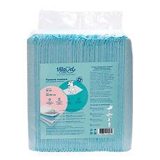 Купить Пеленки впитывающие VitaVet с фиксирующими полосками для домашних животных 60 х 90 см 35 шт цена