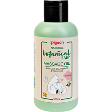 Купить Pigeon Массажное масло Natural Botanical Baby Massage Oil 120 мл 120 мл 1 шт цена