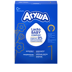 Купить Агуша 1 Сухая молочная смесь Lacto Baby complex с 0+ мес 550 г 1 шт цена