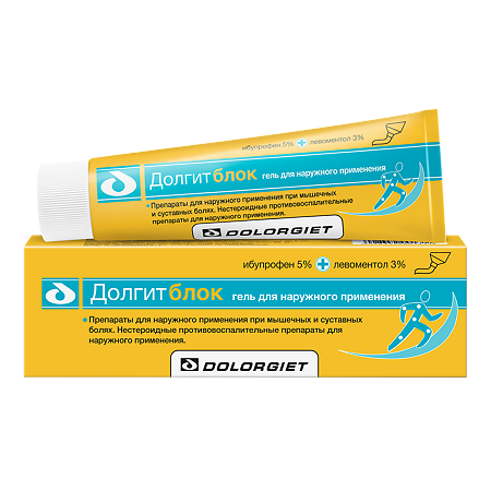Долгитблок гель для наружного применения 5%+3% 100 г 1 шт