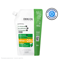 Купить Vichy Dercos DS Интенсивный шампунь-уход против перхоти для сухих волос Eco-Refill сменный блок 500 мл 1 шт цена
