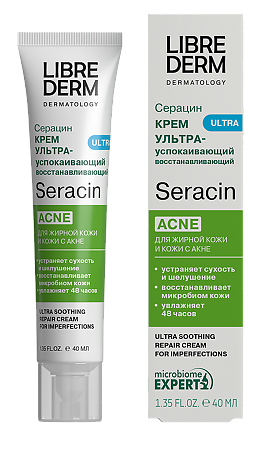 Изображение товара Librederm Seracin Крем Ультра-успокаивающий восстанавливающий уход против несовершенств 40 мл 1 шт