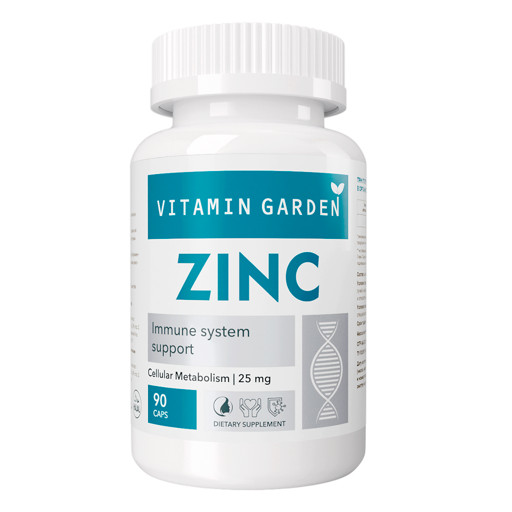 Vitamin Garden Цинка цитрат/Zinc citrate 25 мг желатиновые капсулы массой  530 мг 90 шт - купить, цена и отзывы, Vitamin Garden Цинка цитрат/Zinc  citrate 25 мг желатиновые капсулы массой 530 мг 90