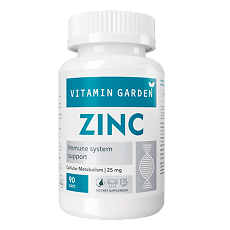Купить Vitamin Garden Цинка цитрат/Zinc citrate 25 мг желатиновые капсулы массой 530 мг 90 шт цена
