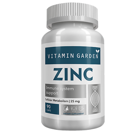 Vitamin Garden Цинка цитрат/Zinc citrate 25 мг желатиновые капсулы массой 530 мг 90 шт