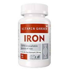 Купить Vitamin Garden Железо+/Iron+ желатиновые капсулы массой 530 мг 90 шт цена