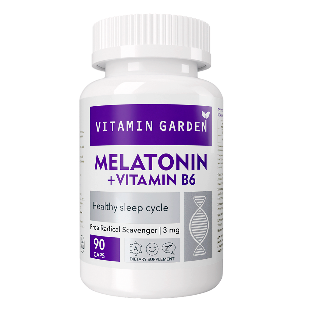 Vitamin Garden Мелатонин/Melatonin капсулы массой 430 мг 90 шт - купить,  цена и отзывы, Vitamin Garden Мелатонин/Melatonin капсулы массой 430 мг 90  шт инструкция по применению, дешевые аналоги, описание, заказать в Москве