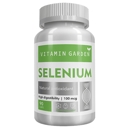 Vitamin Garden Селен/Selenium 100 мкг капсулы массой 390 мг 90 шт
